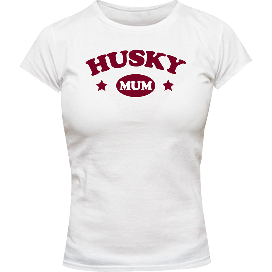 Husky Mum - Ladies Slim Fit Tee - Graphic Tees Australia