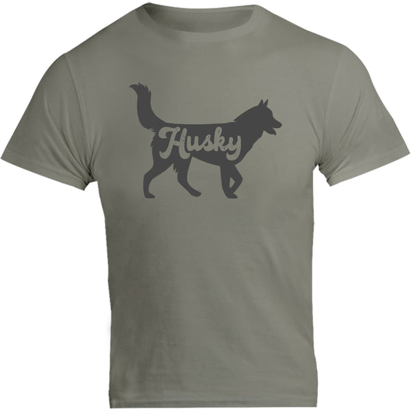 Husky Silhouette - Unisex Tee - Graphic Tees Australia