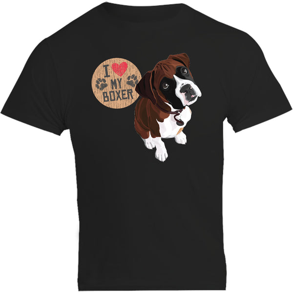 I Love My Boxer - Unisex Tee - Graphic Tees Australia