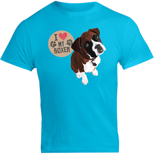 I Love My Boxer - Unisex Tee - Graphic Tees Australia