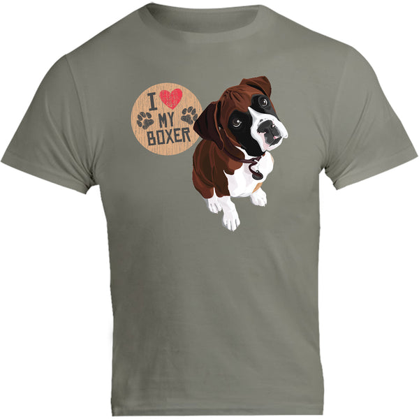 I Love My Boxer - Unisex Tee - Graphic Tees Australia