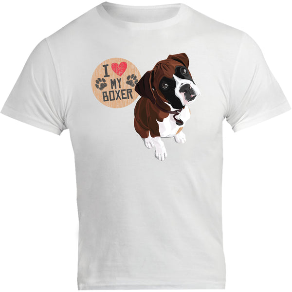 I Love My Boxer - Unisex Tee - Graphic Tees Australia