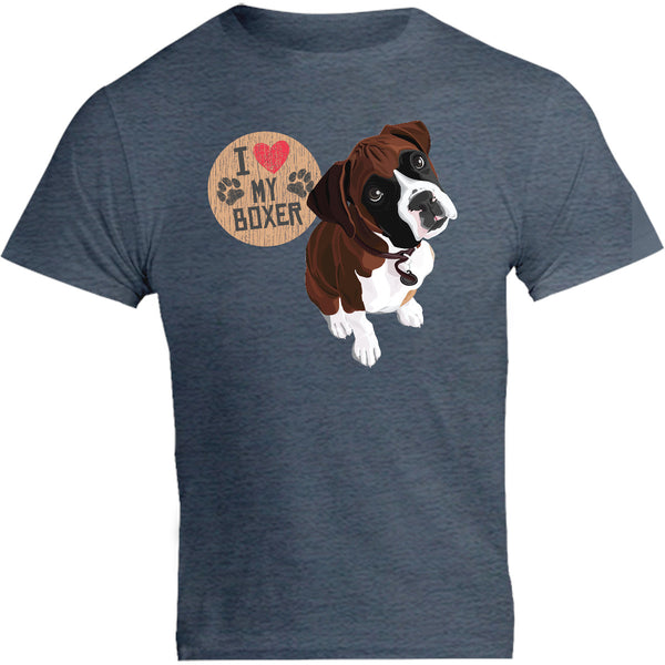 I Love My Boxer - Unisex Tee - Graphic Tees Australia