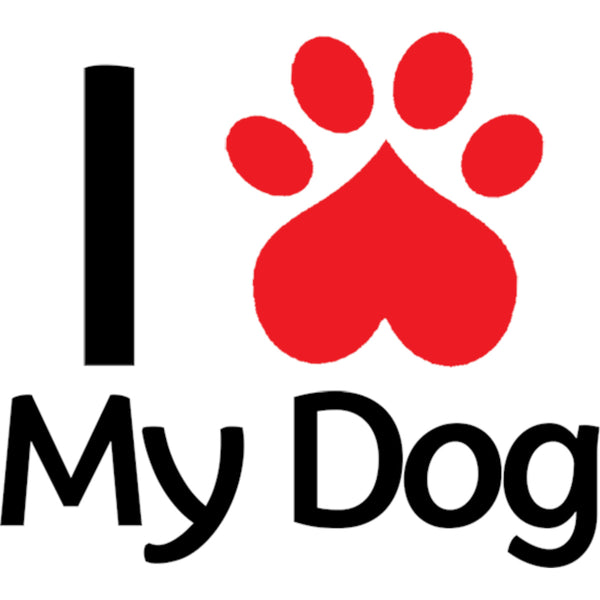 I Love My Dog - Ladies Slim Fit Tee