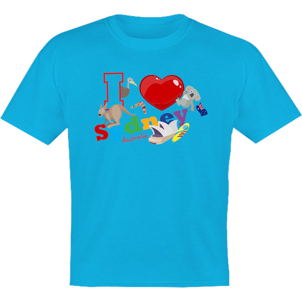 I Love Sydney Australia - Youth & Infant Tee - Graphic Tees Australia