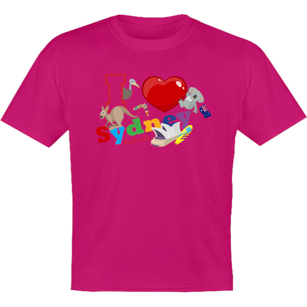 I Love Sydney Australia - Youth & Infant Tee - Graphic Tees Australia