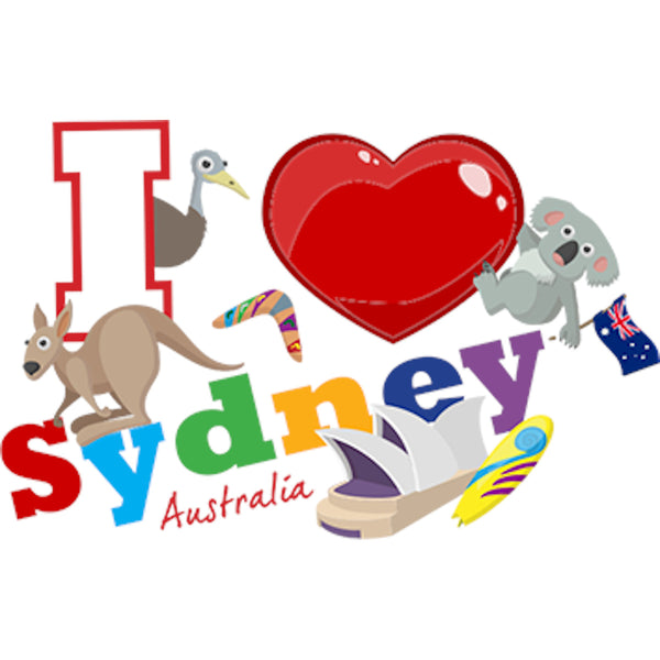 I Love Sydney Australia - Youth & Infant Tee - Graphic Tees Australia