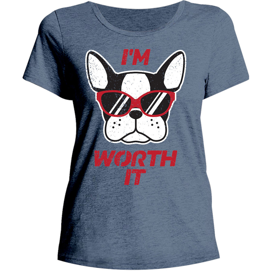 I'm Worth It - Ladies Relaxed Fit Tee - Graphic Tees Australia