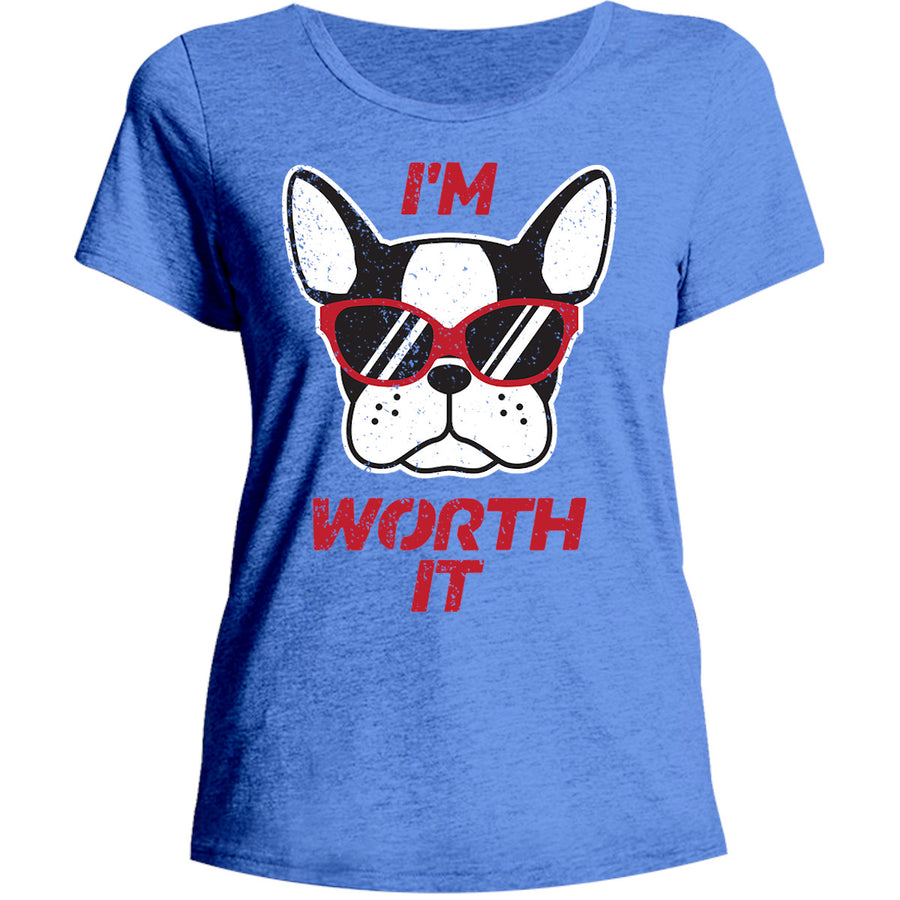 I'm Worth It - Ladies Relaxed Fit Tee - Graphic Tees Australia