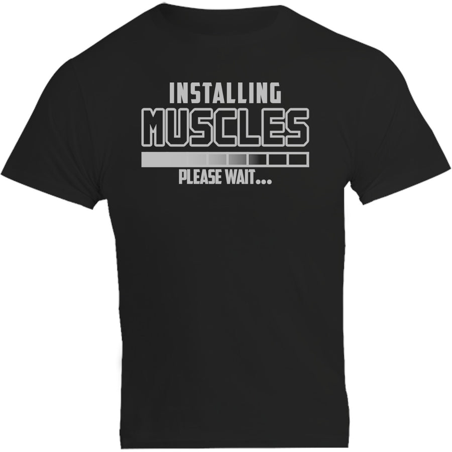 Installing Muscles Please Wait - Unisex Tee - Plus Size