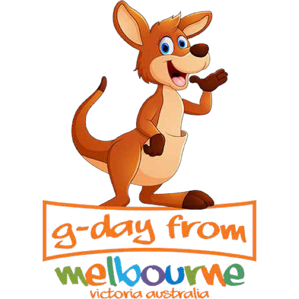 Kangaroo G'day From Melbourne - Youth & Infant Tee - Graphic Tees Australia