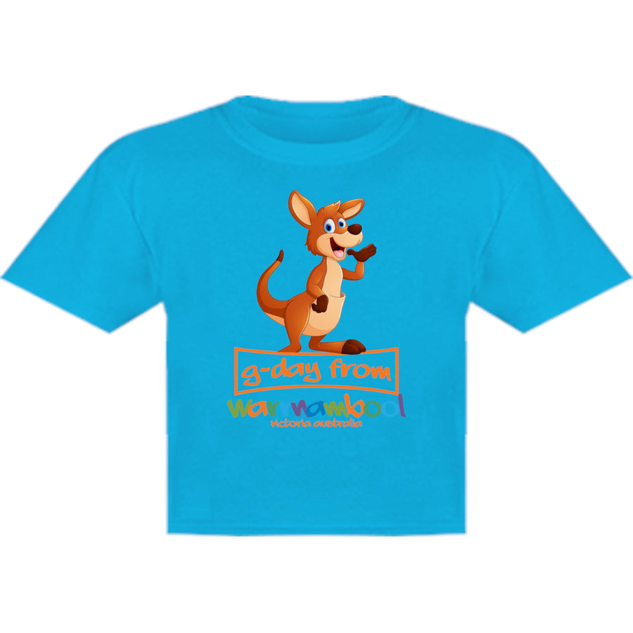 Kangaroo G'day From Warrnambool - Youth & Infant Tee - Graphic Tees Australia