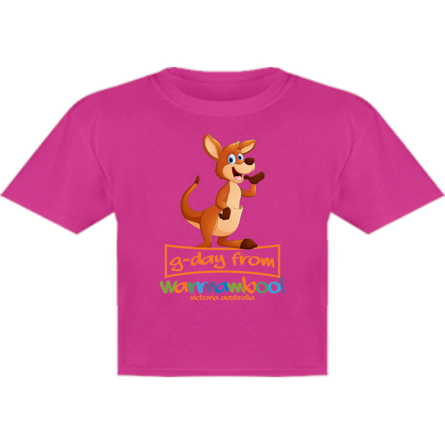 Kangaroo G'day From Warrnambool - Youth & Infant Tee - Graphic Tees Australia