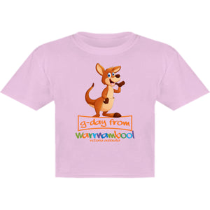 Kangaroo G'day From Warrnambool - Youth & Infant Tee - Graphic Tees Australia