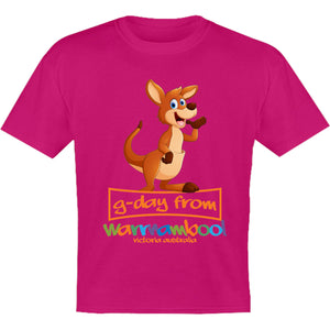 Kangaroo G'day From Warrnambool - Youth & Infant Tee - Graphic Tees Australia