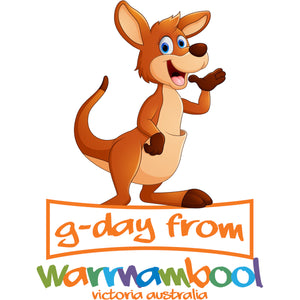 Kangaroo G'day From Warrnambool - Youth & Infant Tee - Graphic Tees Australia