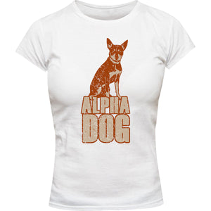 Kelpie Alpha Dog - Ladies Slim Fit Tee - Graphic Tees Australia