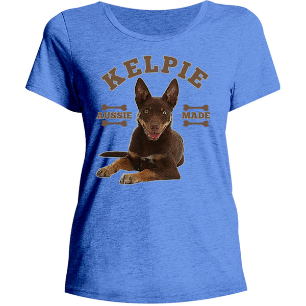 Kelpie Aussie Made - Ladies Relaxed Fit Tee - Graphic Tees Australia