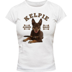 Kelpie Aussie Made - Ladies Slim Fit Tee - Graphic Tees Australia