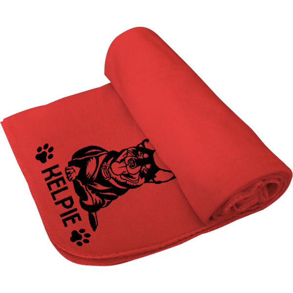 Kelpie - Polar Fleece Blanket - Graphic Tees Australia