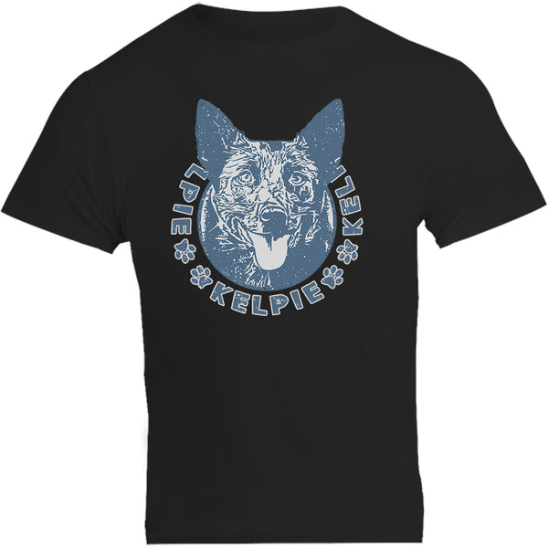 Kelpie Face - Unisex Tee - Graphic Tees Australia