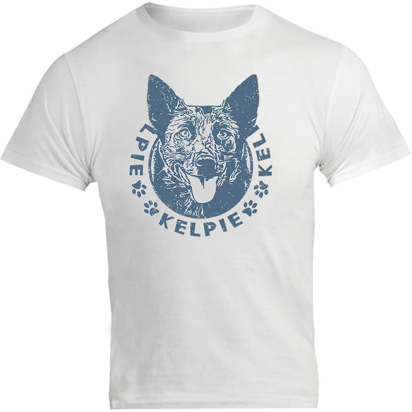 Kelpie Face - Unisex Tee - Graphic Tees Australia