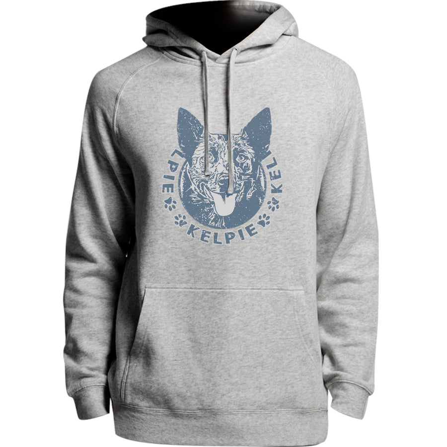 Kelpie Face - Unisex Hoodie - Plus Size - Graphic Tees Australia