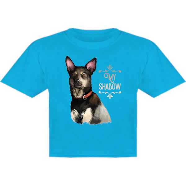 Kelpie My Shadow - Youth & Infant Tee - Graphic Tees Australia