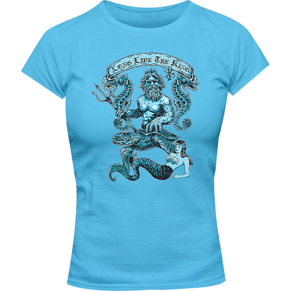 King Neptune - Ladies Slim Fit Tee - Graphic Tees Australia