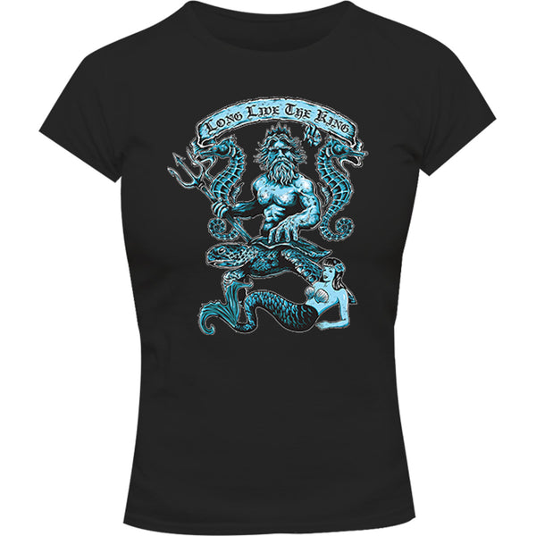 King Neptune - Ladies Slim Fit Tee - Graphic Tees Australia