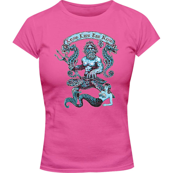 King Neptune - Ladies Slim Fit Tee - Graphic Tees Australia