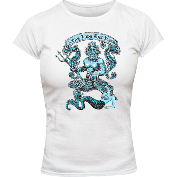 King Neptune - Ladies Slim Fit Tee - Graphic Tees Australia