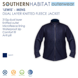 Knitted Fleece Jacket - Mens - Graphic Tees Australia