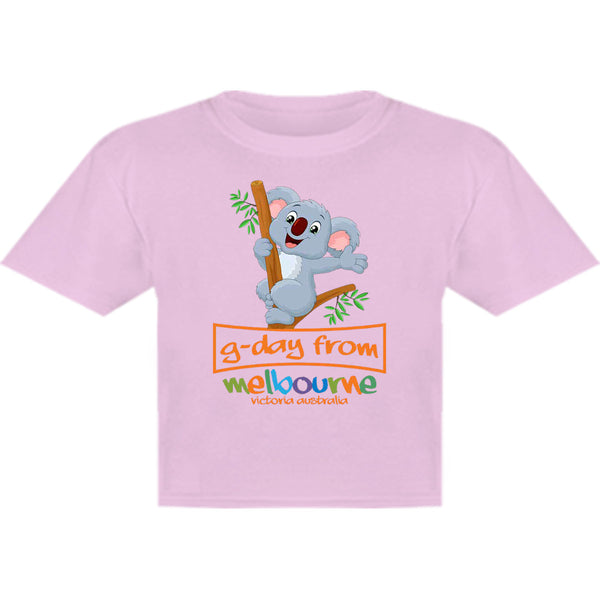 Koala G'day From Melbourne - Youth & Infant Tee - Graphic Tees Australia