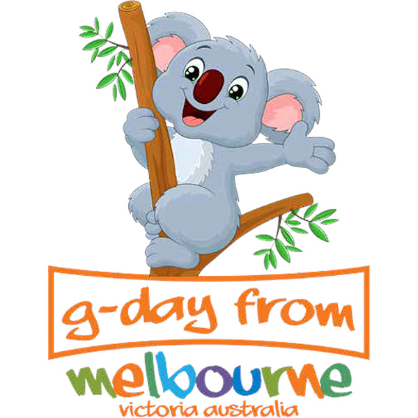 Koala G'day From Melbourne - Youth & Infant Tee - Graphic Tees Australia