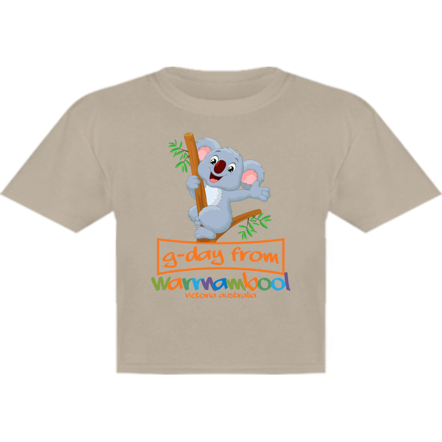 Koala G'day From Warrnambool - Youth & Infant Tee - Graphic Tees Australia