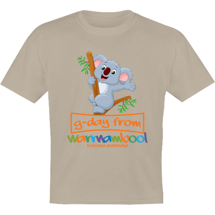 Koala G'day From Warrnambool - Youth & Infant Tee - Graphic Tees Australia