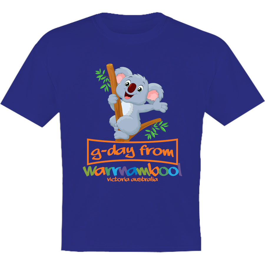 Koala G'day From Warrnambool - Youth & Infant Tee - Graphic Tees Australia