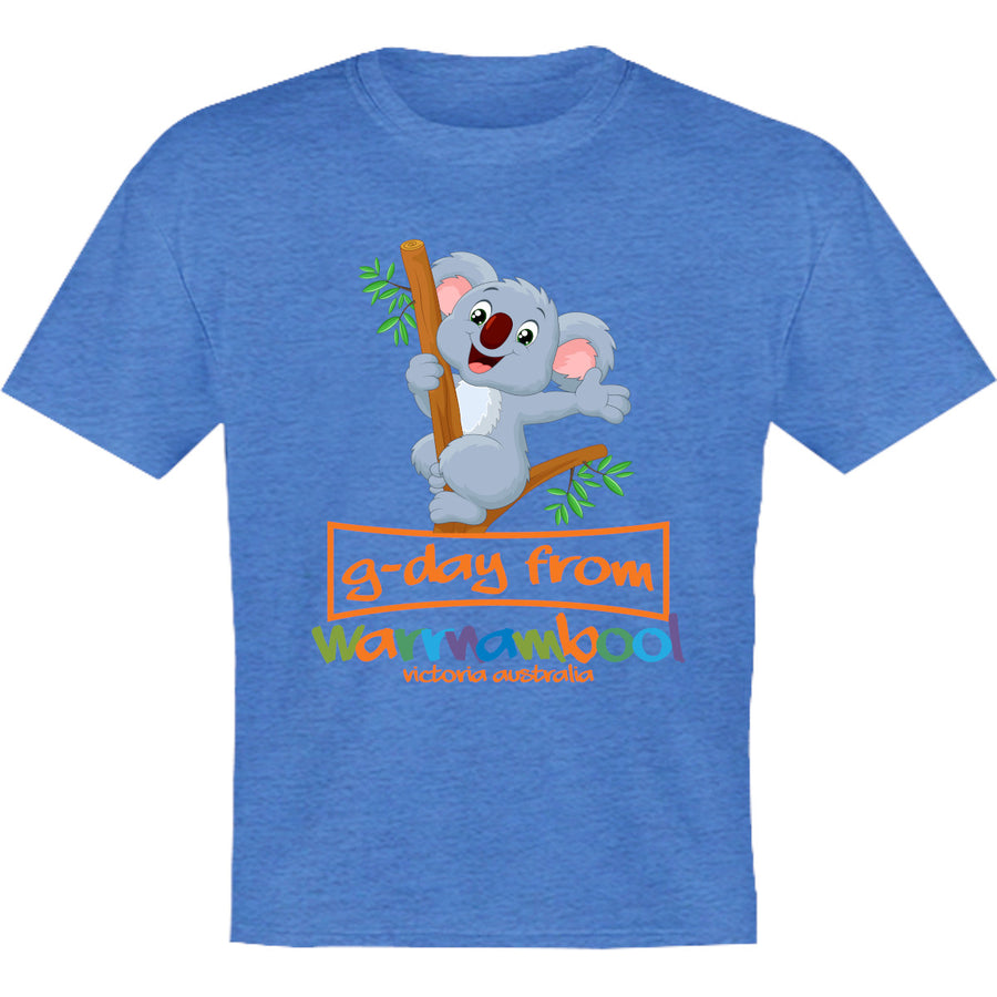 Koala G'day From Warrnambool - Youth & Infant Tee - Graphic Tees Australia