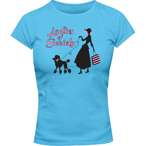 Ladies Of Society - Ladies Slim Fit Tee - Graphic Tees Australia