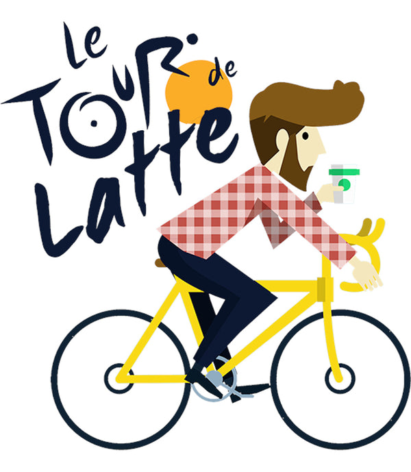 Le Tour de Latte Guy - Unisex Tee - Graphic Tees Australia