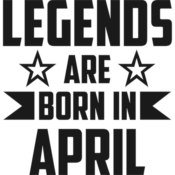 Legends Are Born In April - Ladies Relaxed Fit Tee - Graphic Tees Australia