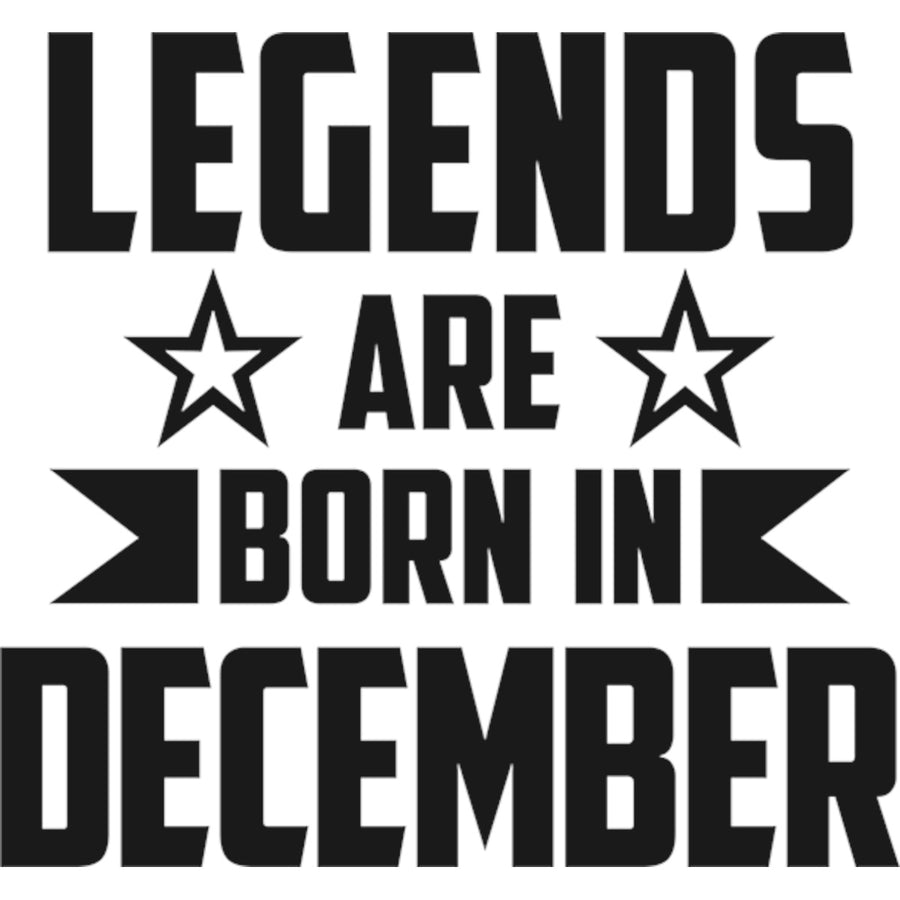 Legends Are Born In December - Ladies Slim Fit Tee - Graphic Tees Australia