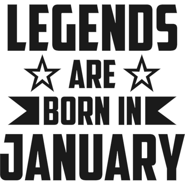 Legends Are Born In January - Unisex Hoodie - Plus Size - Graphic Tees Australia