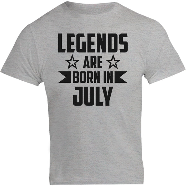 Legends Are Born In July - Unisex Tee - Plus Size - Graphic Tees Australia