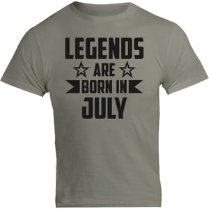 Legends Are Born In July - Unisex Tee - Graphic Tees Australia