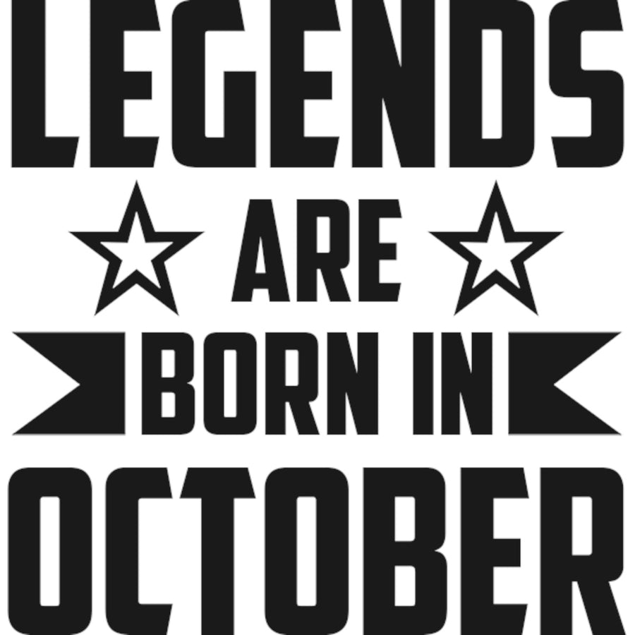 Legends Are Born In October - Ladies Relaxed Fit Tee - Graphic Tees Australia