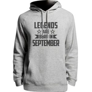 Legends Are Born In September - Unisex Hoodie - Plus Size - Graphic Tees Australia