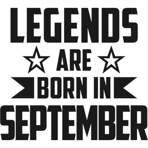 Legends Are Born In September - Ladies Slim Fit Tee - Graphic Tees Australia