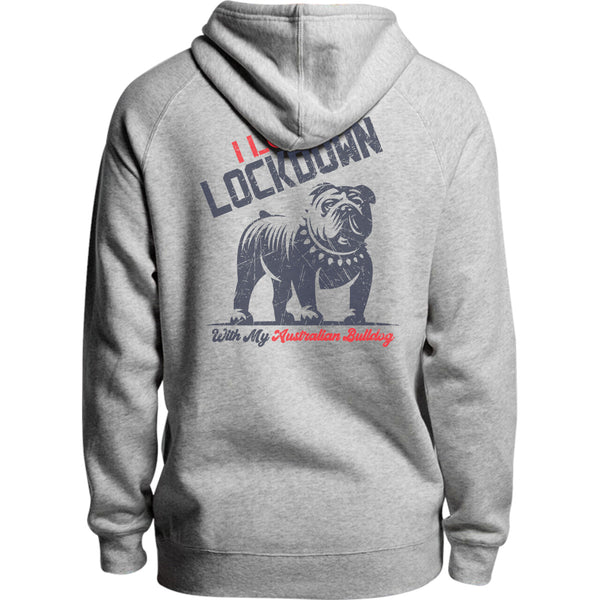 Lockdown With My Australian Bulldog - Unisex Hoodie - Plus Size